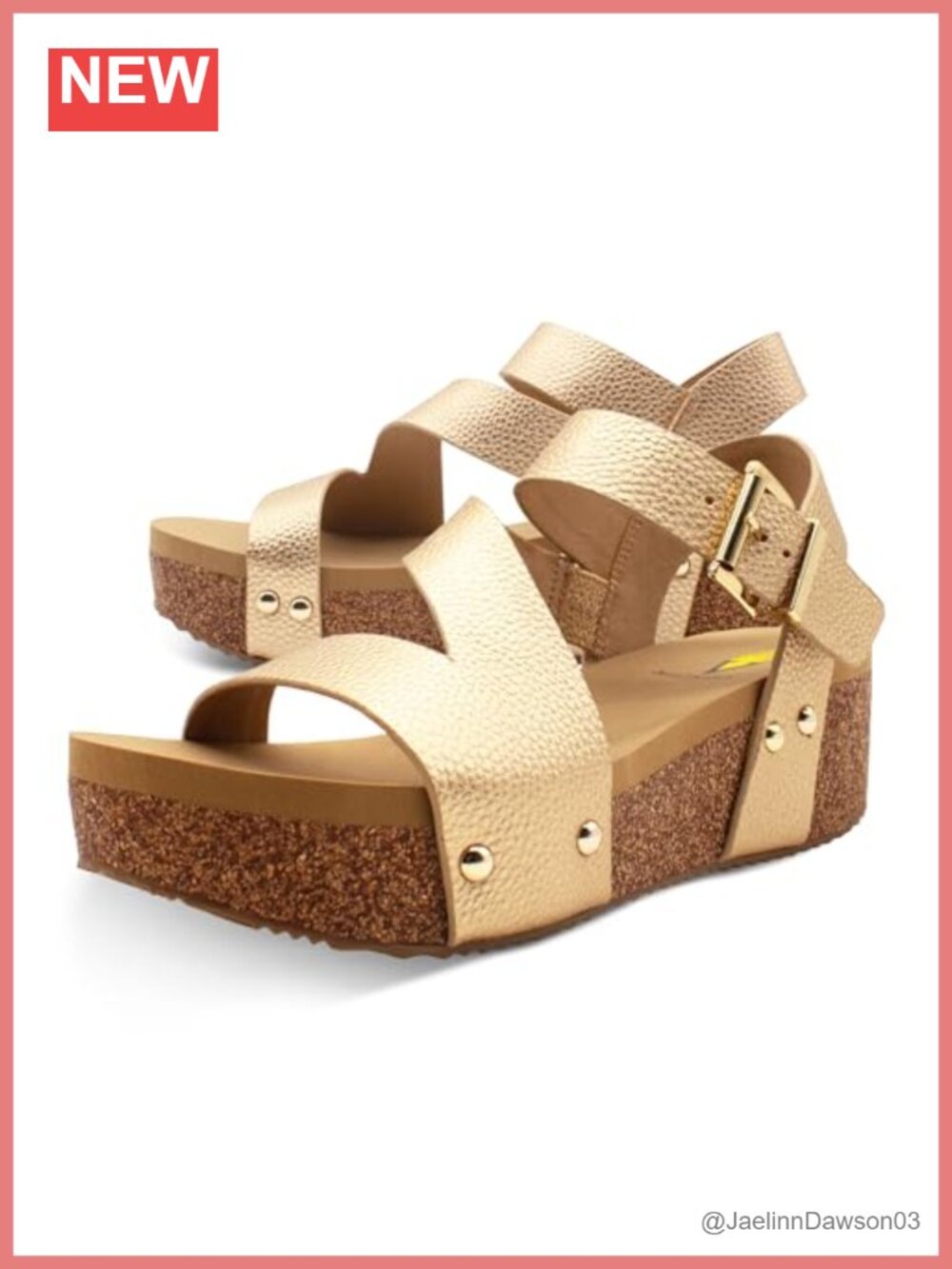 Vegan Leather Strappy Wedge Sandals for Women Cork Heel Casual Open Toe